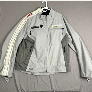 Can-Am Jacket Mens Large RPM Spyder Grey Riding Motorcycle EUC
